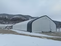 Промышленный палаточный павильон 15,25 x 36,6 x 4,5 (8,015 м / Промышленный цех 15,25 x 36,6 x 4,5 м — फ़ोटो 1