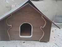 Taxta it evi / heyvan evi - Material: qalın taxta karkas, dekorativ — Foto 1
