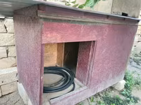 Taxta it evi (küpə) - Material: OSB tipli taxta lövhələrdən yığılmış — foto 2