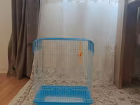 Quş qəfəsi – orta ölçü - Material: metal barmaqlaqları, möhkəm — Foto 1