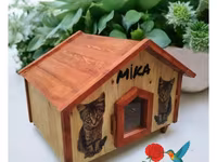 Taxta pişik evi – “MIKA” dizaynı - Material: tamamilə ağacdan — фото 4