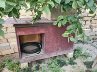 Taxta it evi (küpə) - Material: OSB tipli taxta lövhələrdən yığılmış — foto 4