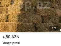 Məhsul: Yonca presi (balya şəklində quru ot/saman) Təsvir: - Heyvan — 照片 2