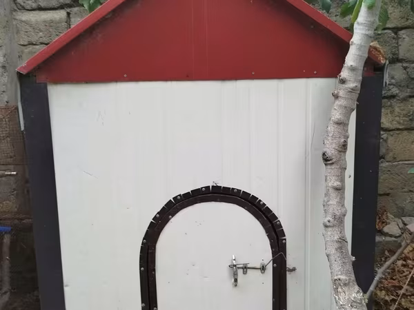 Metaldan yığılan it evi/bala daxması - Material: möhkəm metal