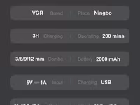 VGR 209 - İt pişik qırxan 2000mAh 4 speed 7000RPM Cord/Cordless — الصورة 4