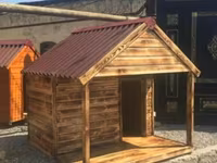 Taxta it evi və volyerlər - Material: keyfiyyətli taxta lövhələr — 照片 3