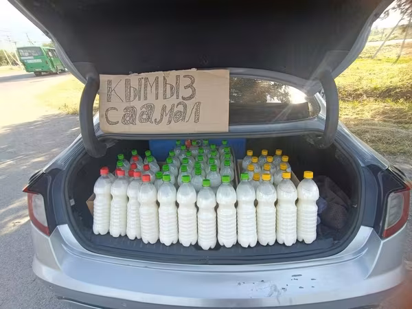Кымыз (саамал) в пластиковых бутылках