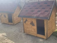 Taxta it evi - Material: keyfiyyətli taxta panellər, kənarları — الصورة 2