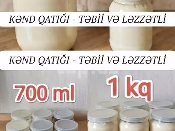 Məhsul: Kənd qatığı – təbii və ləzzətli - Ev üsulu ilə mayalanmış