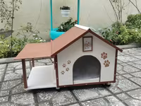 Taxtadan hazıtlanmış pişik yuvası. Yuva balalı pişiklər üçün nəzərdə — фото 1