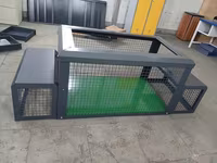 Metall qəfəs – heyvanlar üçün təhlükəsiz saxlanma və nəqliyyata uyğun — Foto 1