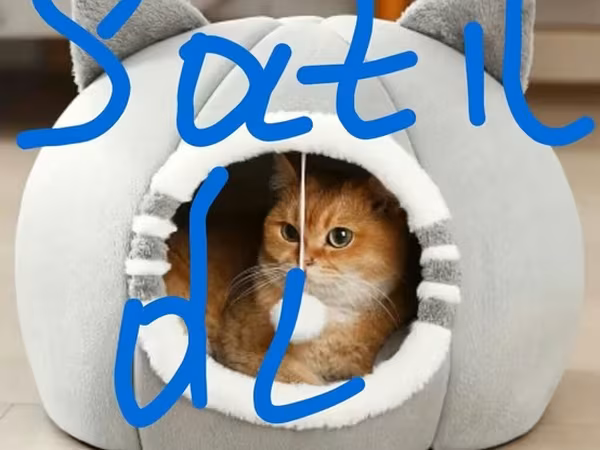Sola çevir .yenidir.Böyük ölçü 40x40x40 sm Yeni Pişiklər üçün yumşaq