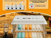 120 yumurtalı, ikiqat enerji mənbəli inkubator - 5 çıxartma rejimi: 4 — الصورة 1
