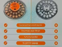 Tam avtomatik inkubator 30 yumurta. Satış evdən məhdut miqdarda. Əlaq' — الصورة 5