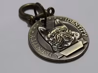 İt medalyonları (identifikasiya nişanı) satılır. Material: metal — Foto 5