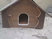 Taxta it evi / heyvan evi - Material: qalın taxta karkas, dekorativ — Foto 2