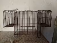 Metall teldən hazırlanmış iki girişli canlı tələ qəfəsi - Material — 照片 1