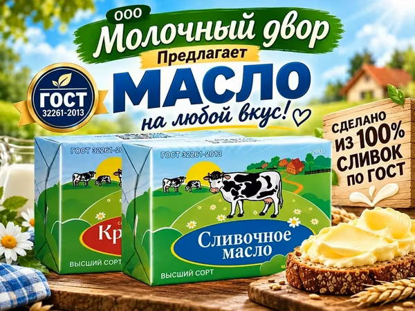 Масло на любой вкус ГОСТ