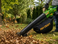 Pro-craft 20V Aккумуляторный воздуходув-пылесос-измельчитель листьев 3-в-1. — photo 1