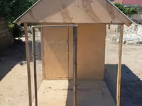 Taxta toyuq/heyvan yuvası və açıq volyer - Material: kontrplak və — Foto 1