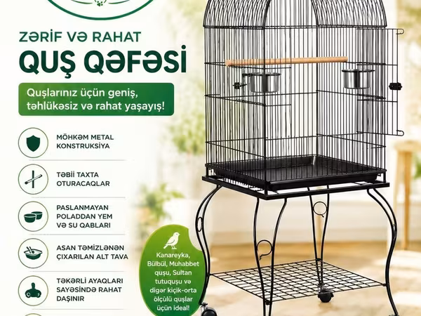 Tutuquşu qəfəsi (jako, ara, kakadu və s. tutuquşuları üçün qəfəs)
