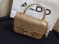 Aldo qadın çantaları – 2 model 1) Aldo satən clutch - Rəng: tünd — foto 2