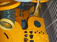 Dəbilqəli hamster üçün çoxmərtəbəli qəfəs dəsti - Rənglər: açıq mavi — фото 5