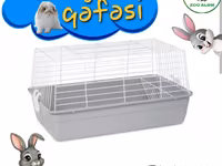 Dovşan qəfəsi – praktik və rahat həll - Ölçü: 58 × 36 × 33 sm - — Foto 1