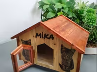 Taxta pişik evi – “MIKA” dizaynı - Material: tamamilə ağacdan — фото 2