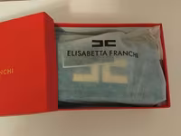 Elisabetta Franchi çiyin çantası - Rəng: dəniz mavisi - Material — фото 2