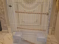 Böyük ölçülü quş qəfəsi - Material: ağ rəngli, davamlı metallik tor — 照片 2