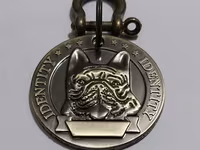 İt medalyonları (identifikasiya nişanı) satılır. Material: metal — Foto 4