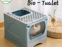 Pişik üçün BÌO-TUALET. Qapalı uslubda hazırlanmış Bio-tualet evinizdə — الصورة 1