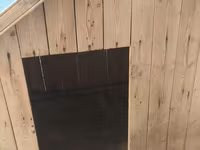 Taxta it evi - Material: tamamilə taxtadan yığılma, ikitərəfli maili — foto 3