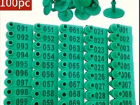 Qoyun/Keçi Qulaq Birqası Dəsti – 001–100 - Komplekt: 100 ədəd nömrəli — फ़ोटो 4