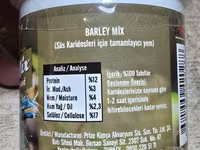 Profesional krevetka yemləri Shrimps Forever Barley Mix 50g - Tərkib — الصورة 3