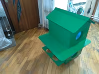 Rəngli taxta heyvan evi/budaq evciyi - Material: taxta konstruksiya — 照片 4