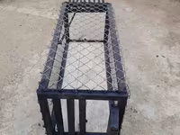 Metalkarkas canlı tələ/qəfəs - Material: qalın divarlı polad profil — Foto 2