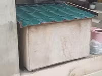 Böyük ölçülü it evi - Material: möhkəm kontrplak korpus, üst hissə — Foto 4