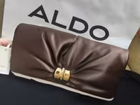 Aldo qadın çantaları – 2 model 1) Aldo satən clutch - Rəng: tünd — foto 1