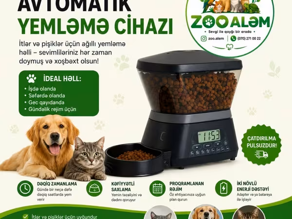 Avtomatik yem qabı dispenseri (yem qabı) Bu şəkildəki məhsul avtomatik