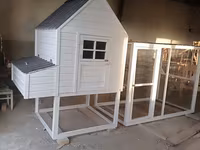 Taxta toyuq evi və volyer komplekti - Material: keyfiyyətli taxta — foto 1