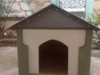 Taxta it evi - Material: möhkəm ağac konstruksiya, cüt yamaclı dam — Foto 3