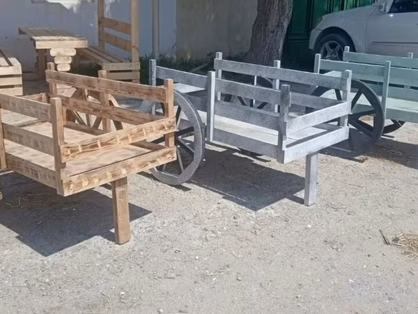 Taxta araba. Dekorativ araba sifarişlə hazırlayırıq. Ölçülərinə və