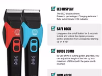 VGR 208 - İt pişik qırxan 2000mAh 2 speed 6500-7000RPM Cord/Cordless" — Foto 5