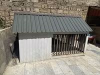Böyük ölçülü it evi və açıq volyer - Karkas: qalın taxta — фото 3