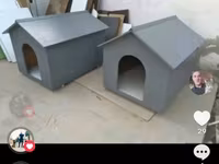 Möhkəm materialdan hazırlanmış it/kötük evi - Konstruksiya: İkiqat — 照片 3